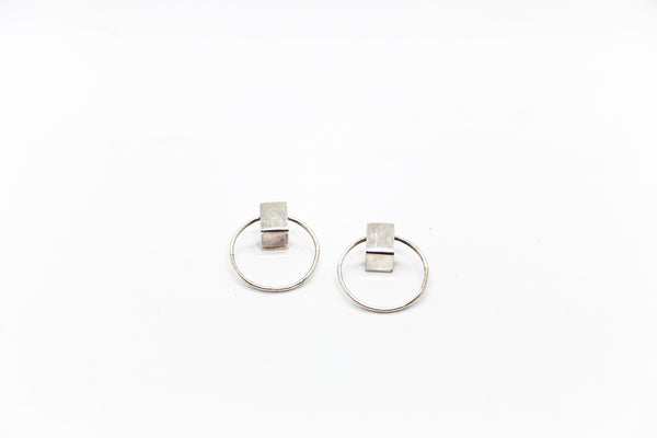 Silver Corner Hoop