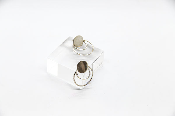 Silver Double Ear Ring