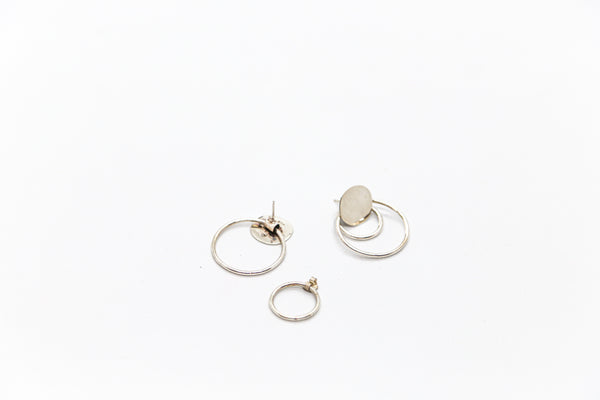 Silver Double Ear Ring