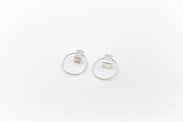 Silver Corner Hoop