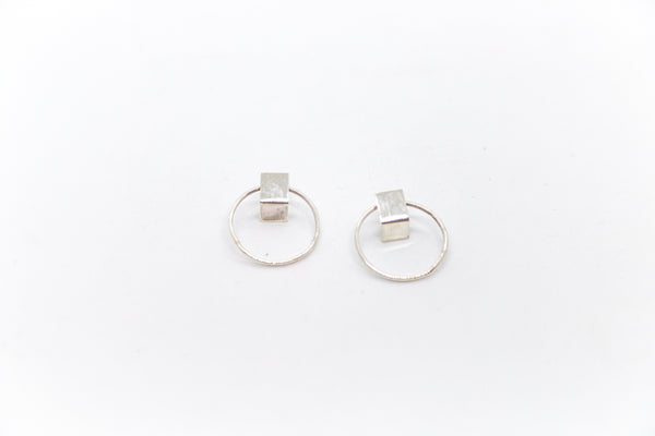 Silver Corner Hoop
